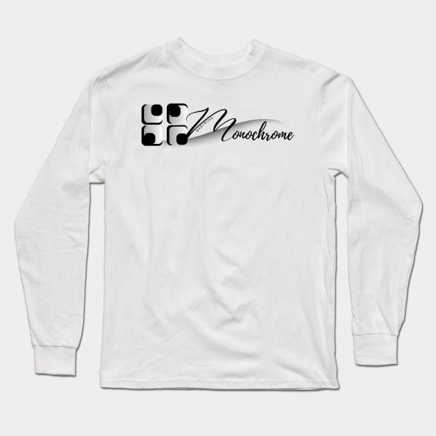 Monochrome Long Sleeve T-Shirt by Hana_Design